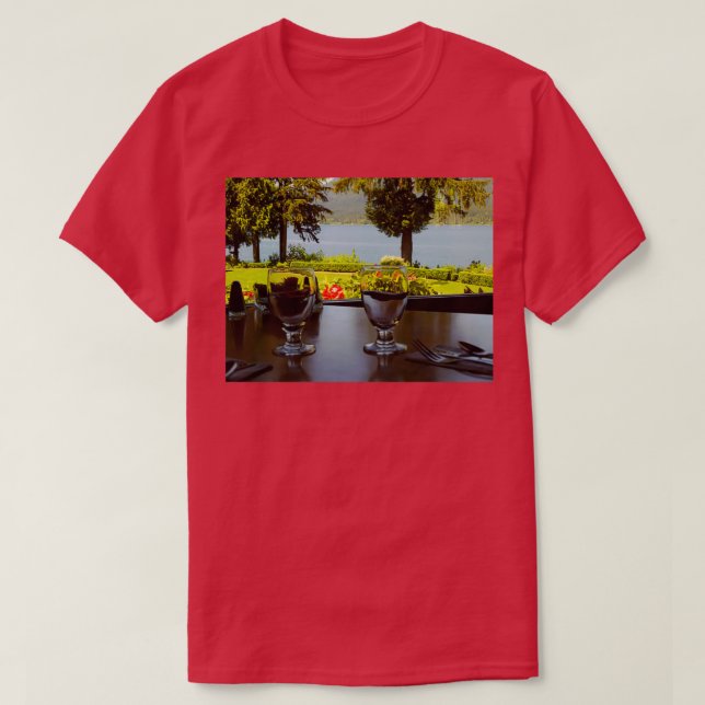 Table For Two at Lake Quinault Lodge T-Shirt (Design Front)