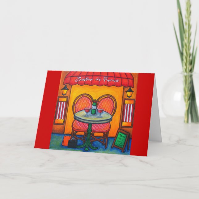 "Table for Two" Bland Greeting Card (Front)