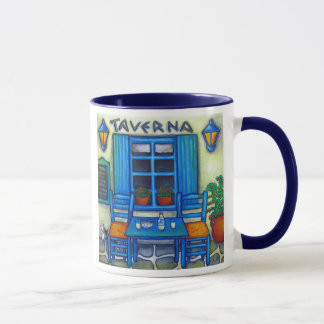 Table for Two in Greece Coffee Mug