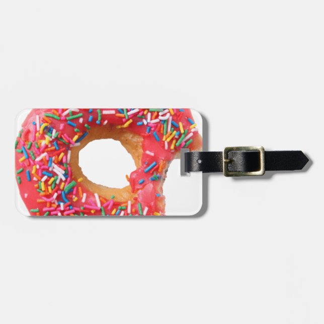 Table Kitchen Doughnuts Sweets Dessert Doughnut Luggage Tag (Front Horizontal)