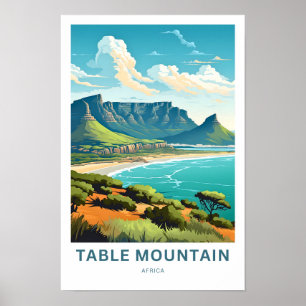 Table Mountain Africa Travel Print
