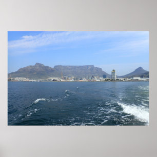 Table Mountain and Cape Town, ZA Poster