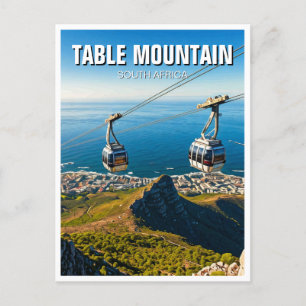 Table Mountain Ariel Cableway South Africa Postcard