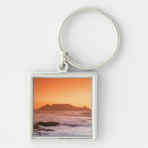 Table Mountain At Sunset, Bloubergstrand Key Ring