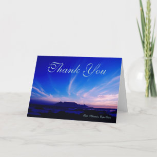 Table Mountain Cape Town RSA Thank You Card