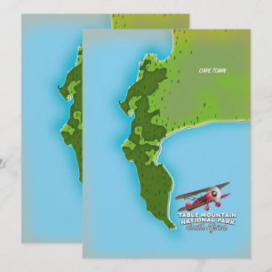 Table Mountain National Park South Africa map