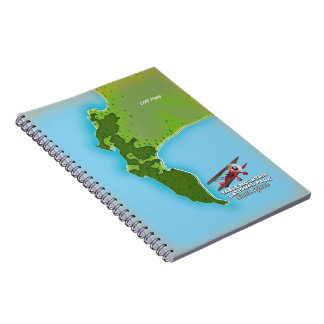 Table Mountain National Park South Africa map Notebook