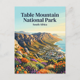Table Mountain National Park South Africa Postcard