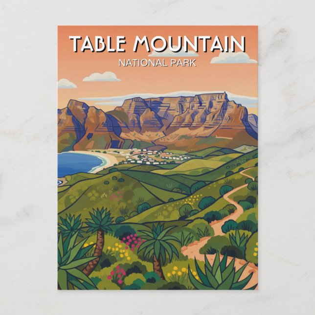 Table Mountain National Park South Africa Postcard (Front)