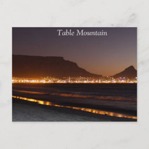 Table Mountain Night Sky Postcard