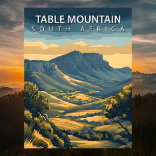 Table Mountain South Africa Iconic Cape Town Postcard