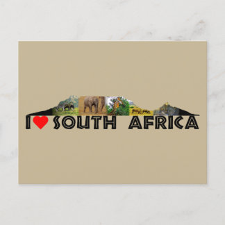 Table Mountain Wildlife Collage Postcard