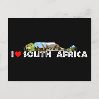 Table Mountain Wildlife Collage Postcard