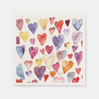 Table napkins hearts 