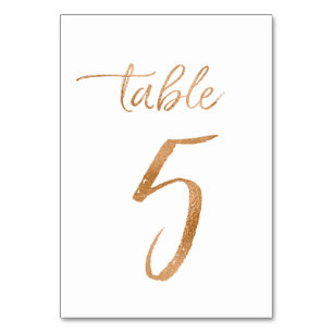 Table No. 5 Number
