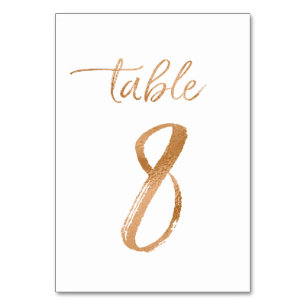 Table No. 8 Number