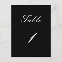 Table Number 1