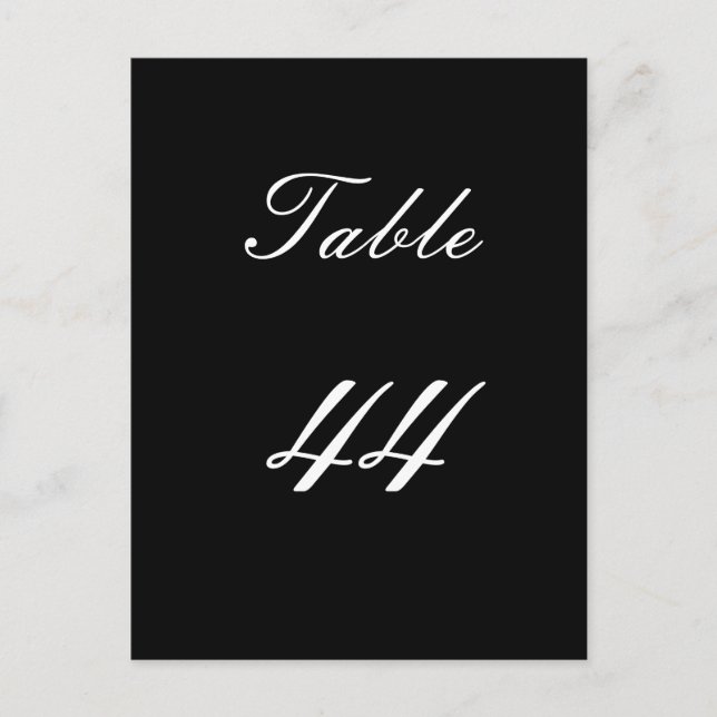 Table Number 44 Postcard (Front)