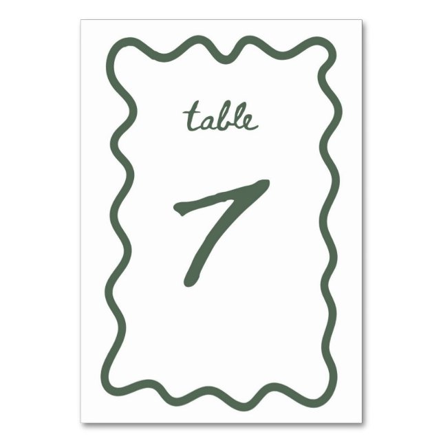 Table Number 7 (Front)