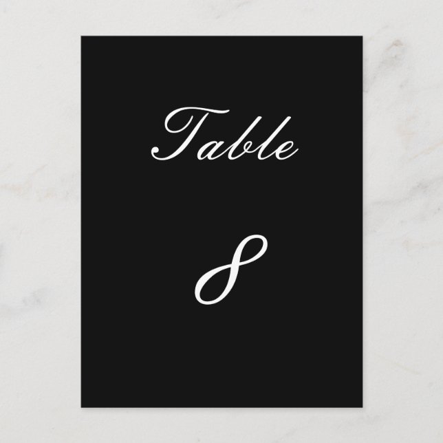 Table Number 8 Postcard (Front)