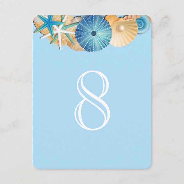 Table Number Card-8 (Front)