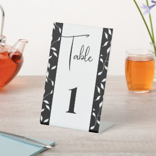 Table Number Card Pedestal Sign