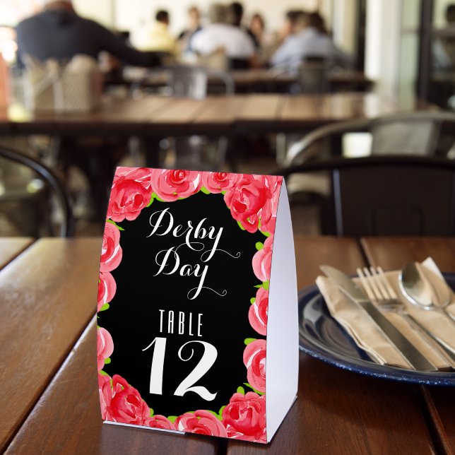 Table Number Derby Red Roses (Insitu(Restaurant))