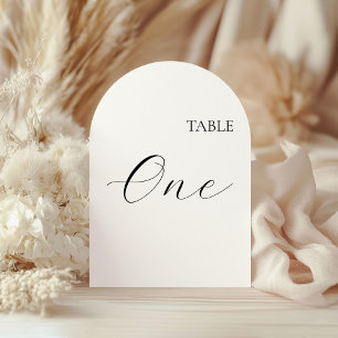 Table Number One Card