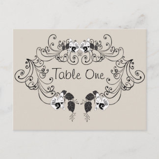 Table number Postcard