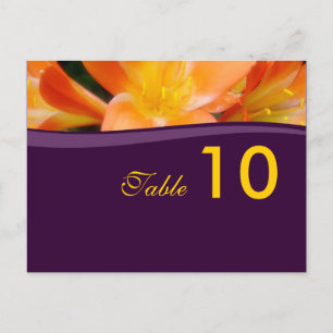 Table Number Postcard