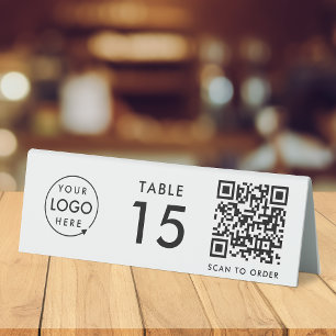 Table Number Restaurant QR Code Scan to Order