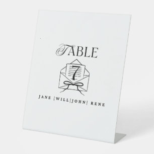 Table Number Sign – Wedding & Event Décor
