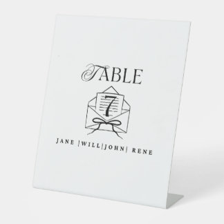 Table Number Sign – Wedding & Event Décor