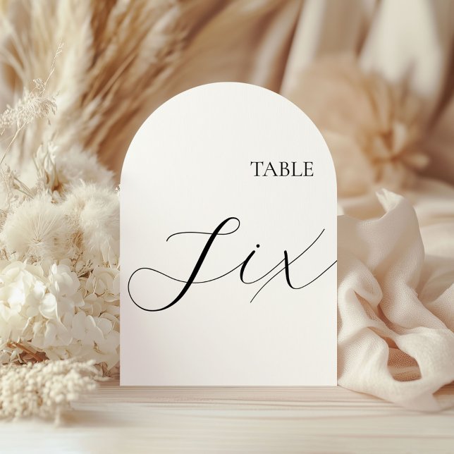 Table Number Six Card (Creator Uploaded)