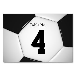 Table Number Soccer   Football