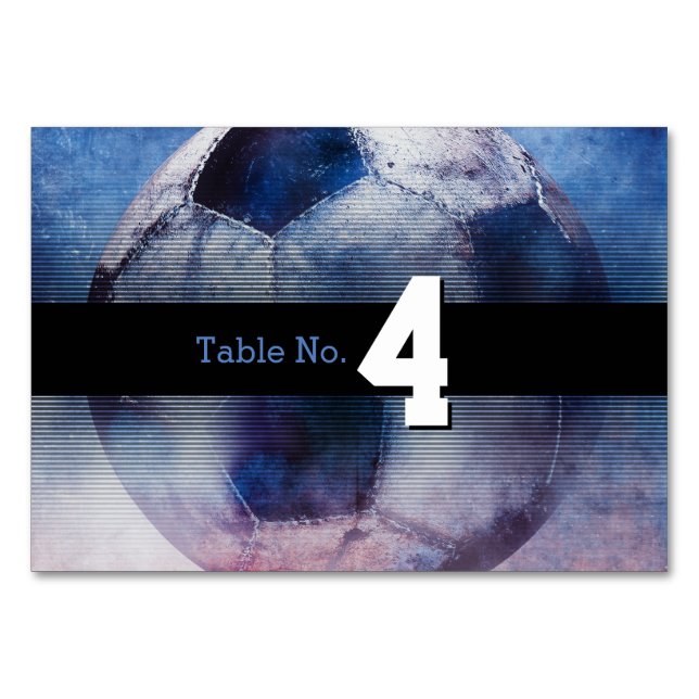 Table Number | Soccer Sport (Back)