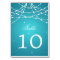 Table Number Sparkling String Turquoise