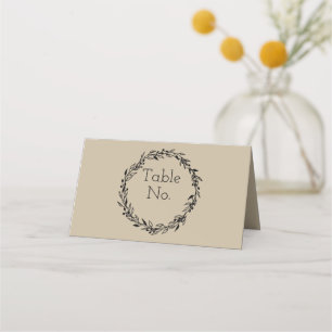 Table Number Template Customisable Card Simple