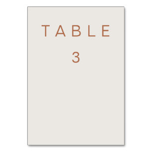 Table number three