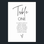 Table Number Wedding Guest Seating Card G400<br><div class="desc">Our table number card is perfect to schedule guest's seating arrangements for each table at your event. This item is part of our Gwen wedding invitation suite G400,  please visit our store to view the collection of coordinating items.</div>