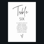 Table Number Wedding Guest Seating Card G400<br><div class="desc">Our table number card is perfect to schedule guest's seating arrangements for each table at your event. This item is part of our Gwen wedding invitation suite G400,  please visit our store to view the collection of coordinating items.</div>