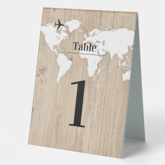 Table Number Wedding Trip Bottom Travel