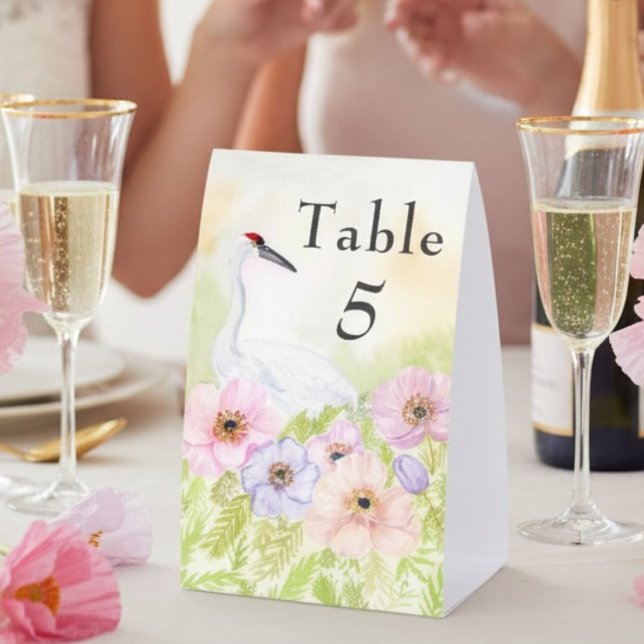 Table Number Whooping Crane Anemones  (Creator Uploaded)