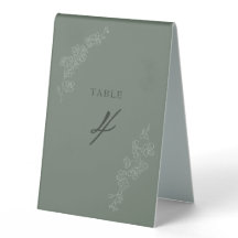 Table Numbers
