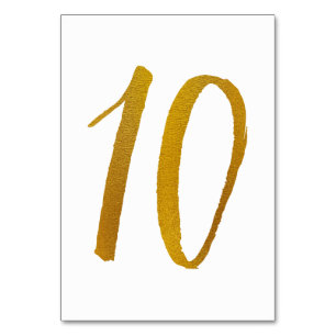 Table Numbers - Casual Brush Script Typography -10