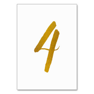 Table Numbers - Casual Brush Script Typography - 4