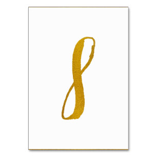 Table Numbers - Casual Brush Script Typography - 8