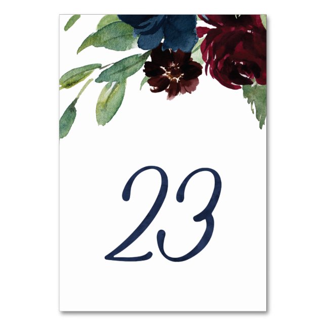 Table Numbers for KJ #23 (Front)