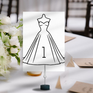 Table numbers for the Silhouette Collection