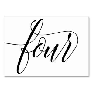 Table Numbers - Luxe Typography (Black) 4